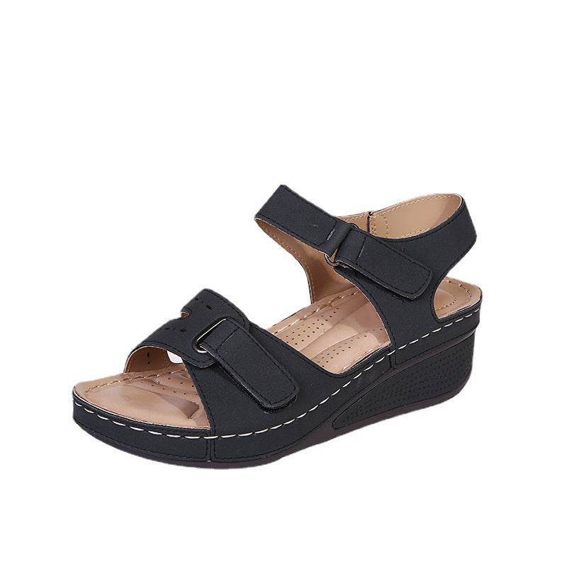 Wholesale PU Velcro Sandals